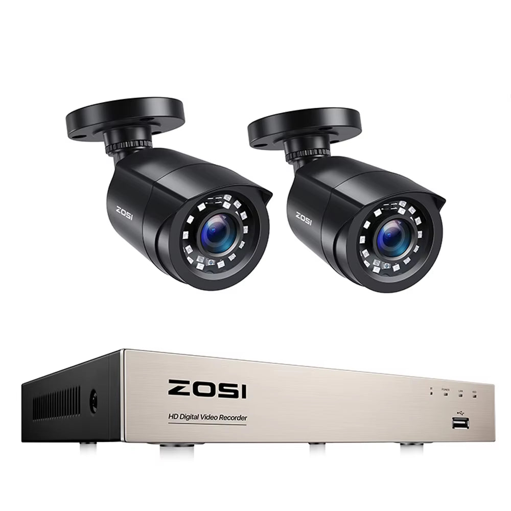 8CH 1080P CCTV System Outdoor 5MP Lite Video DVR with 2/4/6/8Pcs 2MP Wired Security Cam Day/Night Video Surveillance System