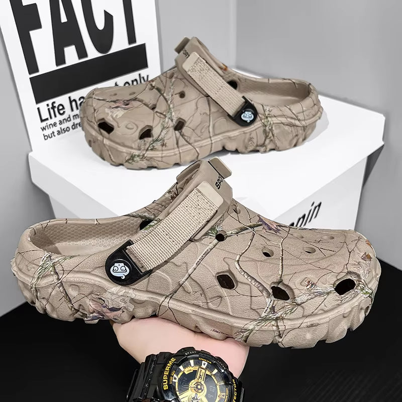 2024 Summer Men'S Sandals New Home Garden Shoes Comfortable and Lightweight Men Slippers Non-Slip Soft Bottom Flip Flop Sandals