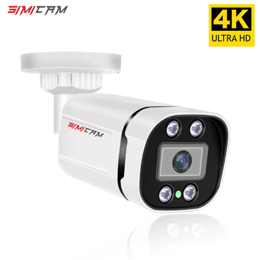 4K Poe Video Surveillance Camera Ip Onvif Audio 48V POE/DC 12V 4MP/5MP/8MP Night Vision Bullet Waterproof Security Camerafor NVR