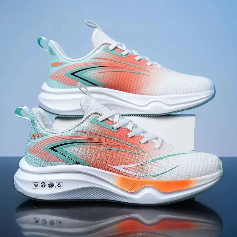 New Running Shoes Summer Tenis Masculino New Fitness Test Middle School Students Bounce Cushioning Sneakers Men'S Shoes