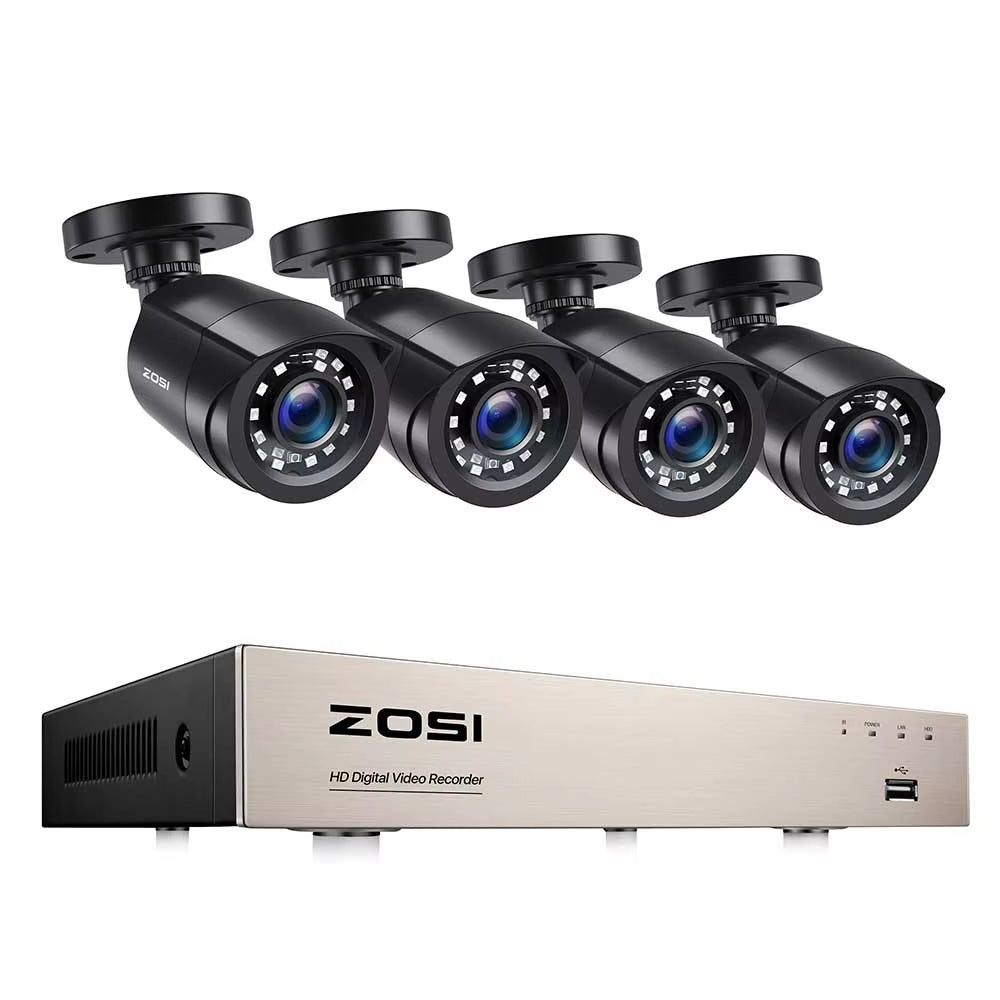 8CH 1080P CCTV System Outdoor 5MP Lite Video DVR with 2/4/6/8Pcs 2MP Wired Security Cam Day/Night Video Surveillance System